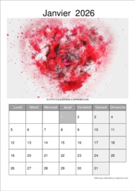 Calendrier Mensuel t&eacute;l&eacute;charg&eacute; le 03/01/2026 &agrave; 10:38:11