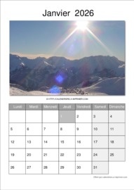 Calendrier Mensuel t&eacute;l&eacute;charg&eacute; le 23/01/2026 &agrave; 16:45:48