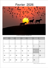 Calendrier Mensuel t&eacute;l&eacute;charg&eacute; le 16/02/2026 &agrave; 14:29:59