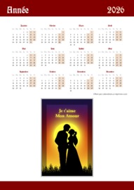 Calendrier Annuel t&eacute;l&eacute;charg&eacute; le 11/03/2026 &agrave; 03:20:08