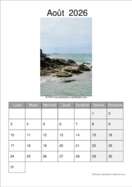 Calendrier Mensuel t&eacute;l&eacute;charg&eacute; le 06/08/2026 &agrave; 13:35:01